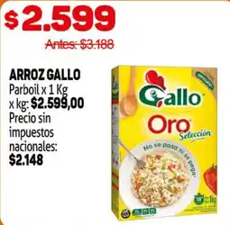 Makro Gallo arroz parboil oferta