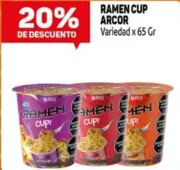 Makro Arcor ramen cup oferta