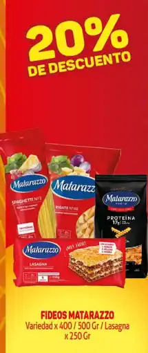Makro Matarazzo fideos oferta