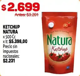 Makro Natura ketchup oferta