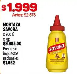 Makro Savora mostaza oferta