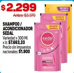 Makro Sedal shampoo / acondicionador oferta