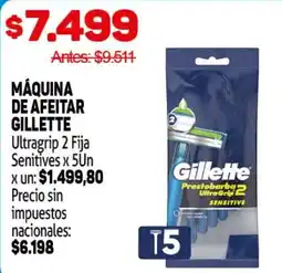 Makro Gillette maquina de afeitar ultragrip 2 fija sensitivas oferta