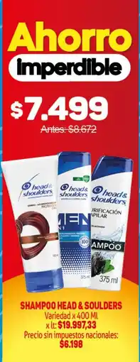 Makro Head & shoulders shampoo oferta