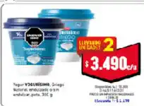 Cooperativa Obrera Yogur Vainilla, Griego Natural, endulzado o sin endulzar, pota, 390 g oferta