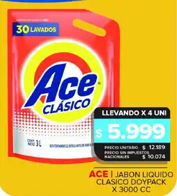 Carrefour Maxi Ace jabon liquido clasico oferta