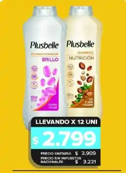 Carrefour Maxi Plusbelle acondicionador brillo shampoo nutricion oferta