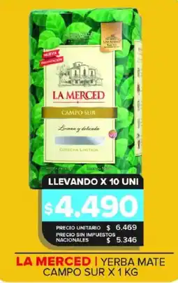 Carrefour Maxi La merced yerba mate campo sur oferta