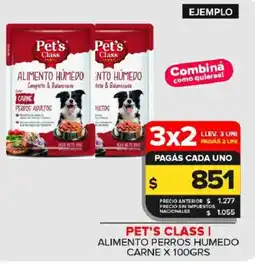 Carrefour Maxi Pet's class alimento perros humedo carne oferta