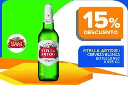 Carrefour Maxi Stella artois cerveza blanca oferta