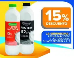 Carrefour Maxi La serenisima leche parc desc 0 lactosa/desc s/ lact protein x 1 lt oferta
