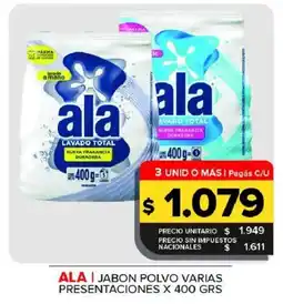 Carrefour Maxi Ala jabon polvo varias presentaciones oferta