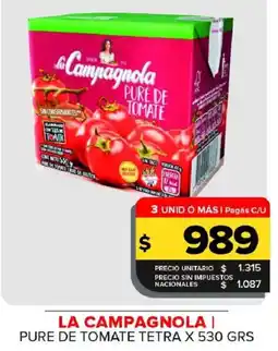 Carrefour Maxi La campagnola pure de tomate oferta
