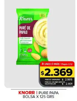 Carrefour Maxi Knorr puré de papas oferta