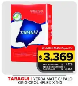 Carrefour Maxi Taragui yerba mate c/ palo oferta