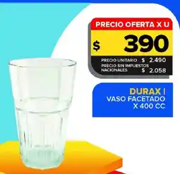 Carrefour Maxi Durax vaso facetado oferta