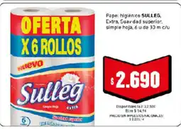 Cooperativa Obrera Sulleg papel higienico extra suavidad superior simple hoja oferta
