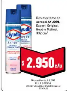 Cooperativa Obrera Ayudin desinfectante en aerosol oferta