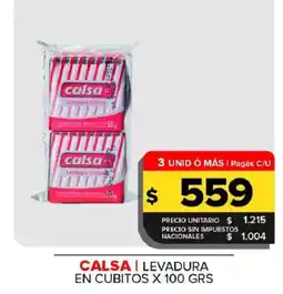 Carrefour Maxi Calsa levadura en cubitos oferta