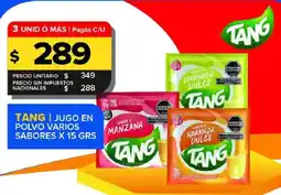 Carrefour Maxi Tang jugo en polvo varios sabores oferta