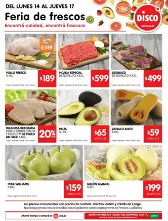 Disco Pollo fresco kg oferta