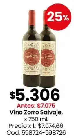 Coto Zorro salvaje vino oferta