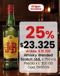 Coto J&B whisky blended scotch oferta