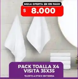 Supermayorista Vital Pack toalla x4 oferta