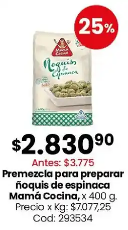 Coto Mamá Cocina ñoquis de espinaca oferta