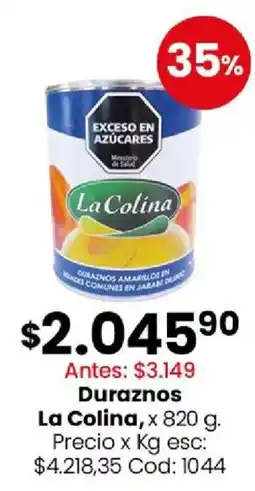 Coto La colina duraznos oferta