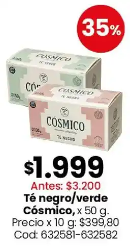Coto Cósmico té negro/verde oferta
