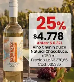 Coto Chacabuco vino chenin dulce natural oferta