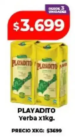 Supermayorista Vital Playadito yerba oferta