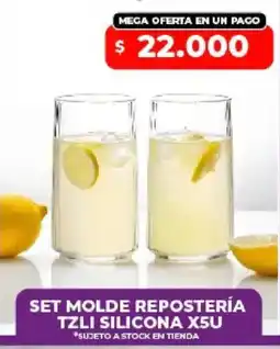 Supermayorista Vital Tzli set molde repostería silicona oferta