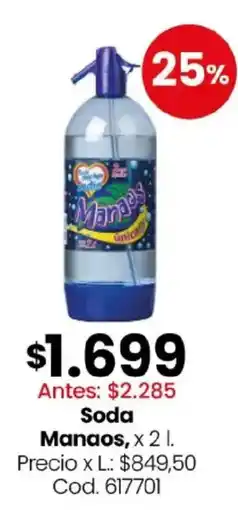 Coto Manaos soda oferta