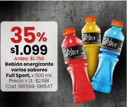 Coto Full sport bebida energizante varios sabores oferta