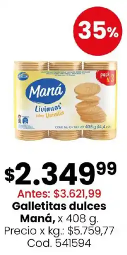 Coto Maná galletitas dulces oferta