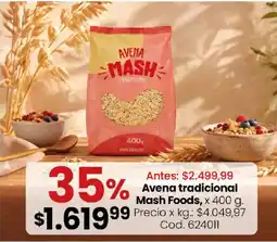 Coto Mash foods avena tradicional oferta