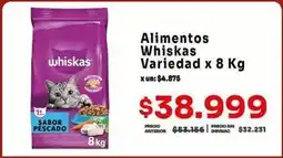 Makro Whiskas - alimentos variedad oferta