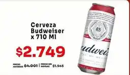 Makro Budweiser - cerveza oferta