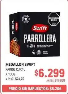 Makro Swift - medallon parrillera cjx4u x 100g oferta