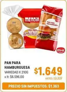 Makro Mendia - pan para hamburguesa oferta
