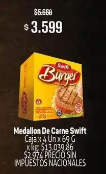 Makro Swift - medallon de carne oferta