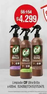 Makro Cif - limpiador ultra brillo x400ml 1524068/1724151/1753479 oferta