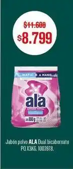 Makro Ala - jabón polvo ala dual bicarbonato pq x3kg oferta