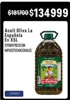 Makro La española - aceite oliva oferta