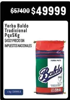 Makro Yerba baldo tradicional pq x 5kg oferta
