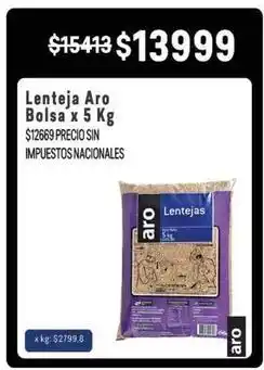 Makro Aro - lenteja bolsa oferta