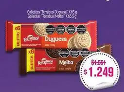 Makro Terrabusi - galletitas duquesa x 63 g, galletitas melba x 65,5 g oferta
