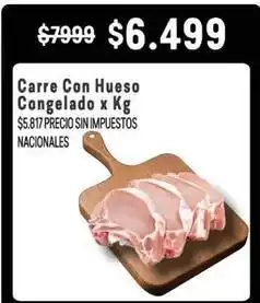 Makro Carne con hueso congelado oferta